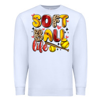 White softball life Premium Sweatshirt - Artiststas