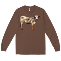 Chestnut Texas Longhorn Heifer Long Sleeve Tee - LillyAllenDesigns