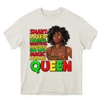Cream black queen quotes juneteenth Heavy Core Tee - texasbilliewilder