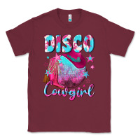 Burgundy disco cowgirl Classic Tee - NancyCooperArtShop