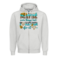 Dove Grey maybe some things last forever after all Zipper Hoodie - NancyCooperArtShop