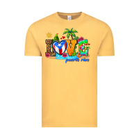 Vintage Mustard love puerto rico Vintage Tee - AdoDesignShop