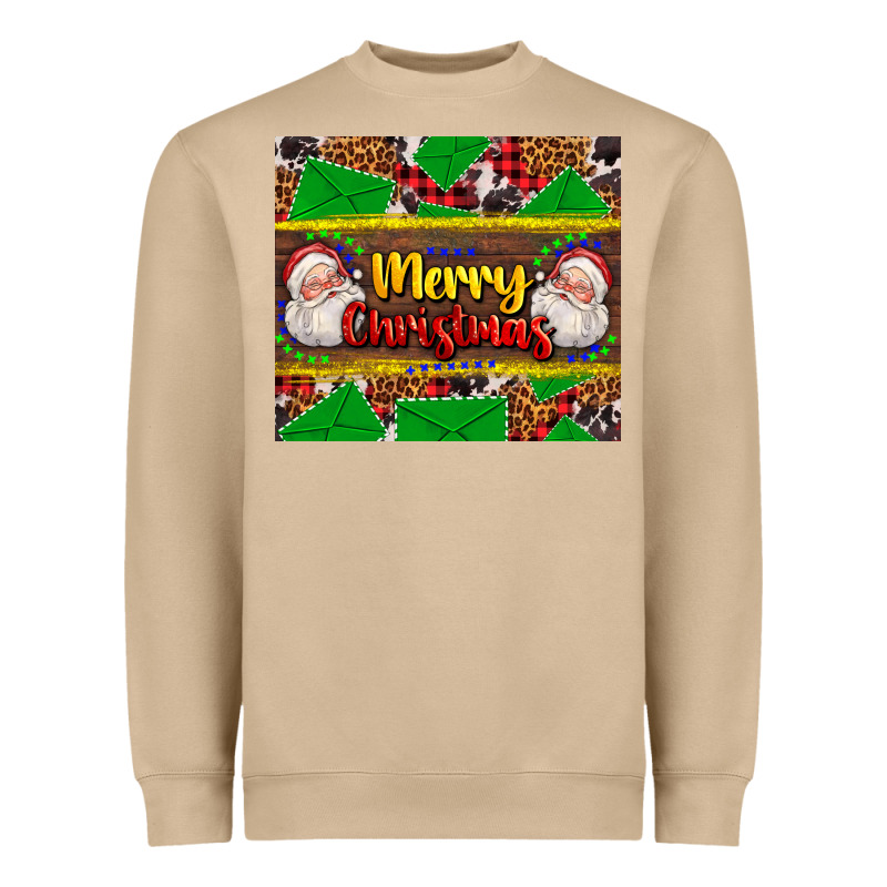 Merry Christmas With Santa Claus Heavyweight Sweatshirt by AdoDesignShop | Teevron