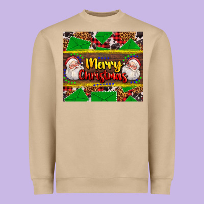 Merry Christmas With Santa Claus Heavyweight Sweatshirt Designed By Adodesignshop