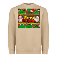 Mushroom merry Christmas with Santa Claus Heavyweight Sweatshirt - AdoDesignShop