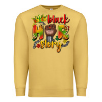 Antique Gold black her story Premium Sweatshirt - Artiststas