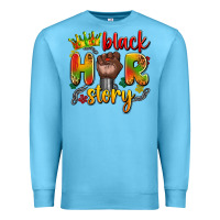 Ocean Blue black her story Premium Sweatshirt - Artiststas