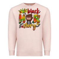 Pale Pink black her story Premium Sweatshirt - Artiststas