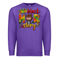 Purple black her story Premium Sweatshirt - Artiststas