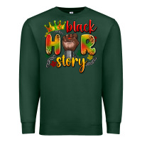 Sports Green black her story Premium Sweatshirt - Artiststas