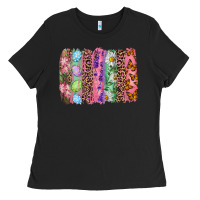 Black Western Easter Brushstrokes Ladies Tee - RanaPortraitStore