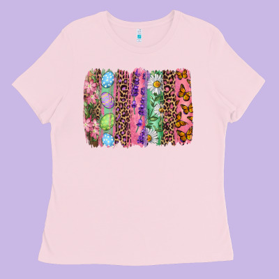 Ladies Tee Western Easter Brushstrokes