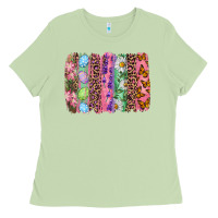 Matcha Western Easter Brushstrokes Ladies Tee - RanaPortraitStore