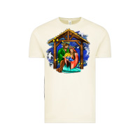 Vintage Arctic jesus and mary with god Vintage Tee - AdoDesignShop