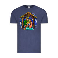 Vintage Denim jesus and mary with god Vintage Tee - AdoDesignShop