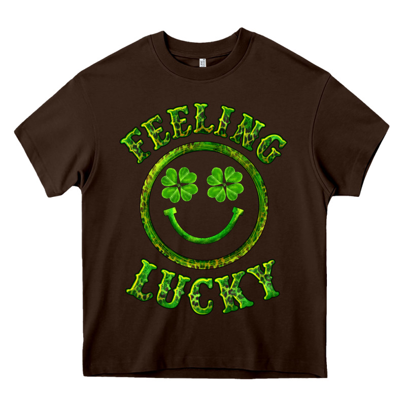 Feeling Lucky With Leopard Heavy Core Tee by RanaPortraitStore | Teevron