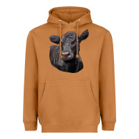 Meerkat Black Angus Cow Illustrations Heavyweight Hoodie - LillyAllenDesigns
