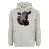 Moon Dust Black Angus Cow Illustrations Heavyweight Hoodie - LillyAllenDesigns