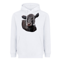 White Black Angus Cow Illustrations Heavyweight Hoodie - LillyAllenDesigns