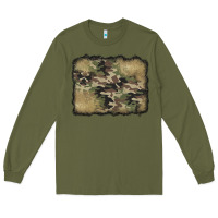 Army Green camouflage glitter background Long Sleeve Tee - Jasminsmagicworld