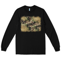 Black camouflage glitter background Long Sleeve Tee - Jasminsmagicworld