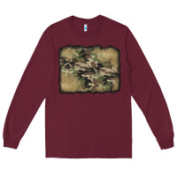 Burgundy camouflage glitter background Long Sleeve Tee - Jasminsmagicworld