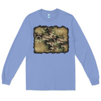 Colony Blue camouflage glitter background Long Sleeve Tee - Jasminsmagicworld