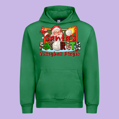 Santas Favorite Volleyball Player Urban Hoodie Designed By Cowgirlartshop
