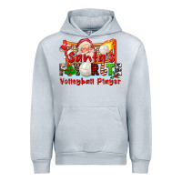 Heather Grey santas favorite volleyball player Urban Hoodie - CowGirlArtShop