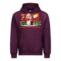 Mauve Wine santas favorite volleyball player Urban Hoodie - CowGirlArtShop