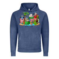 Puerto Rico Coffee Cups Vintage Hoodie | Teevron