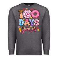 Charcoal Heather 100 days sweeter Premium Sweatshirt - Artiststas