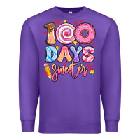 Purple 100 days sweeter Premium Sweatshirt - Artiststas