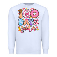 White 100 days sweeter Premium Sweatshirt - Artiststas