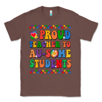 Chestnut Proud Teacher to au-some student Classic Tee - CowhideDigitalArt