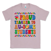 Lilac Proud Teacher to au-some student Classic Tee - CowhideDigitalArt