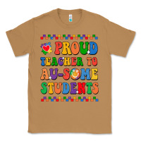 Toasted Coconut Proud Teacher to au-some student Classic Tee - CowhideDigitalArt