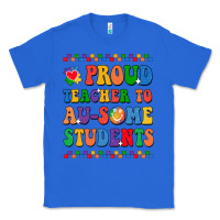True Royal Proud Teacher to au-some student Classic Tee - CowhideDigitalArt