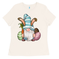 Bone Easter Bunny Gnomes with Egg and Carrot Ladies Tee - RanaPortraitStore
