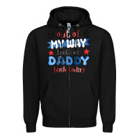 Black out of my wat ı get my daddy back today Zipper Hoodie - MaliasSmallBusiness