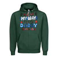 Sports Green out of my wat ı get my daddy back today Zipper Hoodie - MaliasSmallBusiness