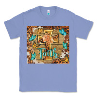 Colony Blue faith cross Classic Tee - BarkalooDesign