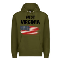 Army Green WEST VIRGINIA Premium Hoodie - Bettercallsaul