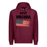 Burgundy WEST VIRGINIA Premium Hoodie - Bettercallsaul