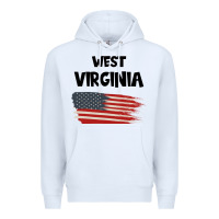 White WEST VIRGINIA Premium Hoodie - Bettercallsaul
