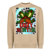 Cozy Winter With Gloves And Scarf Heavyweight Sweatshirt | Teevron