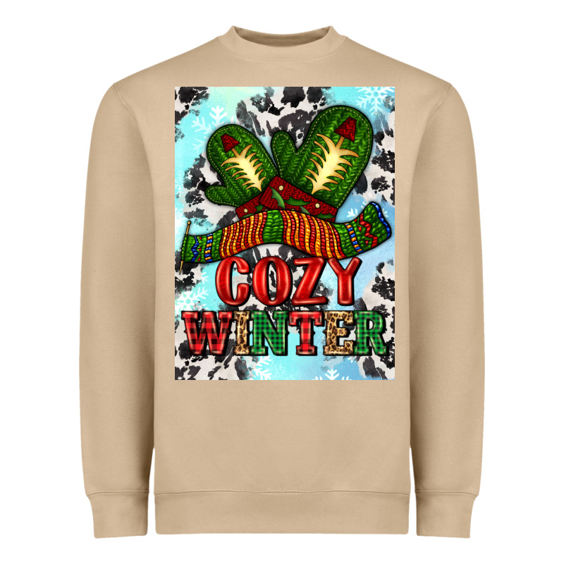 Cozy Winter With Gloves And Scarf Heavyweight Sweatshirt by AdoDesignShop | Teevron