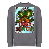 Storm cozy winter with gloves and scarf Heavyweight Sweatshirt - AdoDesignShop