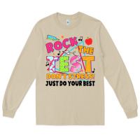 Mushroom rock the test don't stress! just do your best Long Sleeve Tee - JahusDesignShop