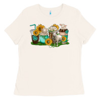 Bone Sheep coffee cups Ladies Tee - texasbilliewilder